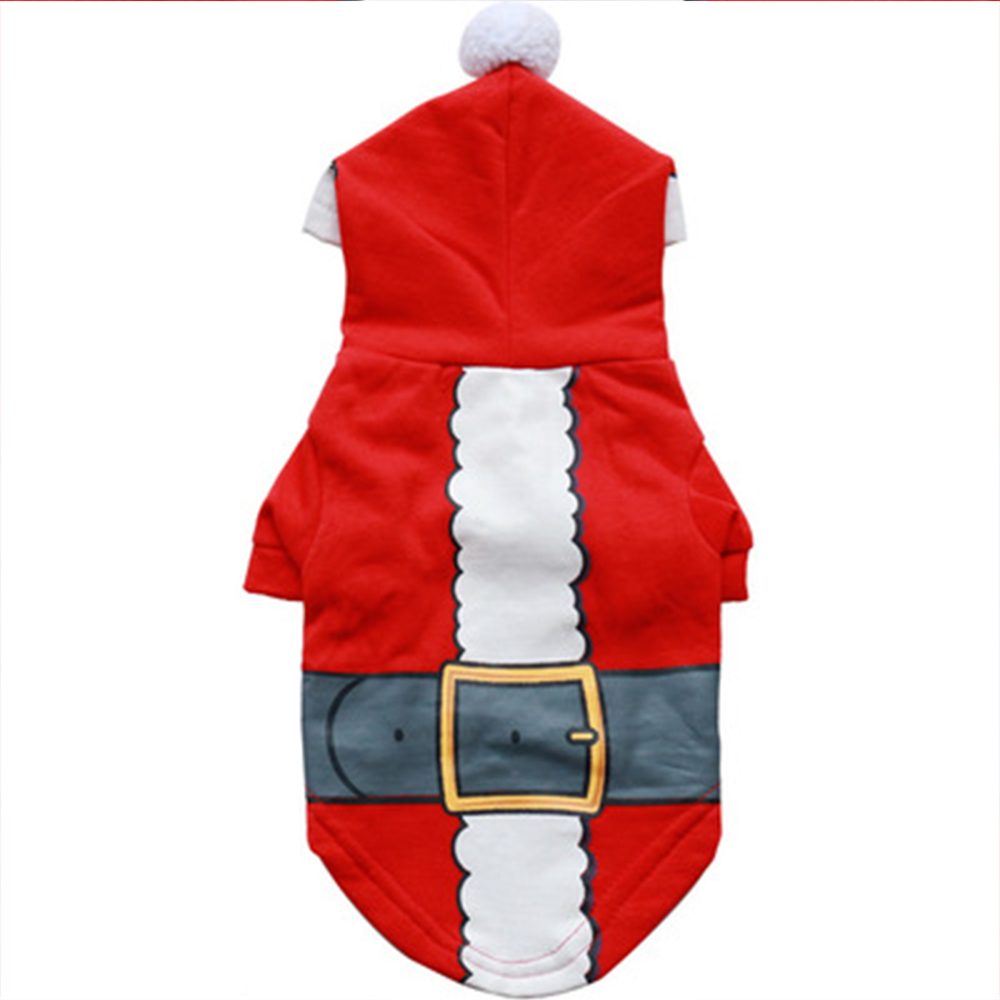 Christmas Sweater Cosplay Santa Hoodie for Dogs and Cats