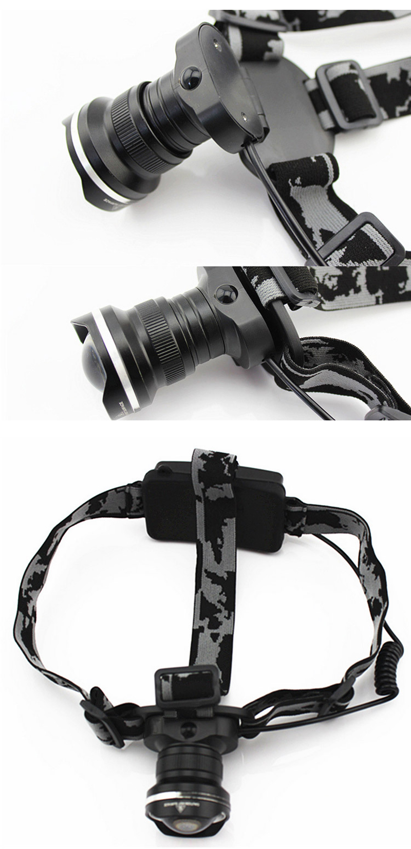 BRELONG LED Headlamp XML-L2 2 x 18650 （No Battery and charger）