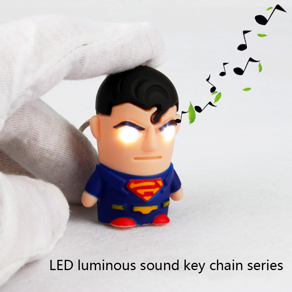 Brelong Noise-making Cartoon Keychain with LED Light Pendant 1PCS