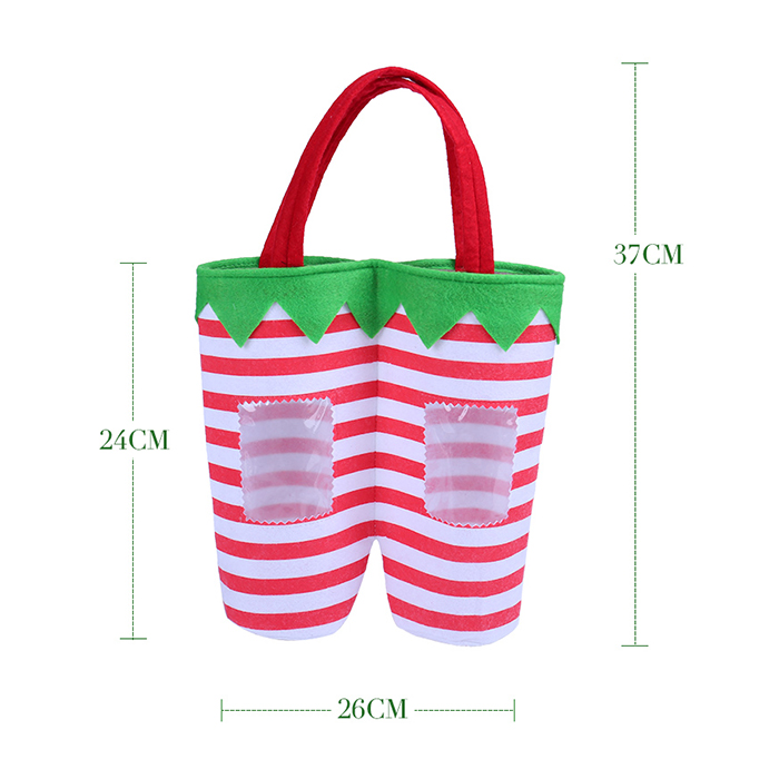 Double-barrelled Wine Bag with Christmas Theme