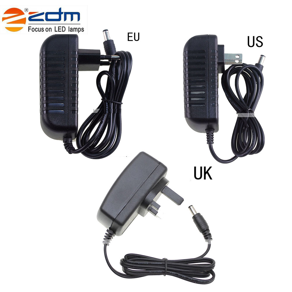 ZDM 2PCS 300 x 2835 RGB Strip Flexible Light 44Key IR Remote Controller12V 3A Power Supply