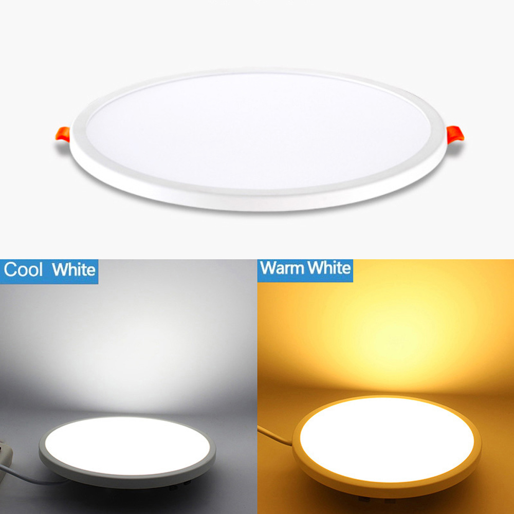 JIAWEN Ultrathin 15W LED Panel Light Ceiling Hole Size Range Adjustable Recessed Downlight Lamp AC85 - 265V