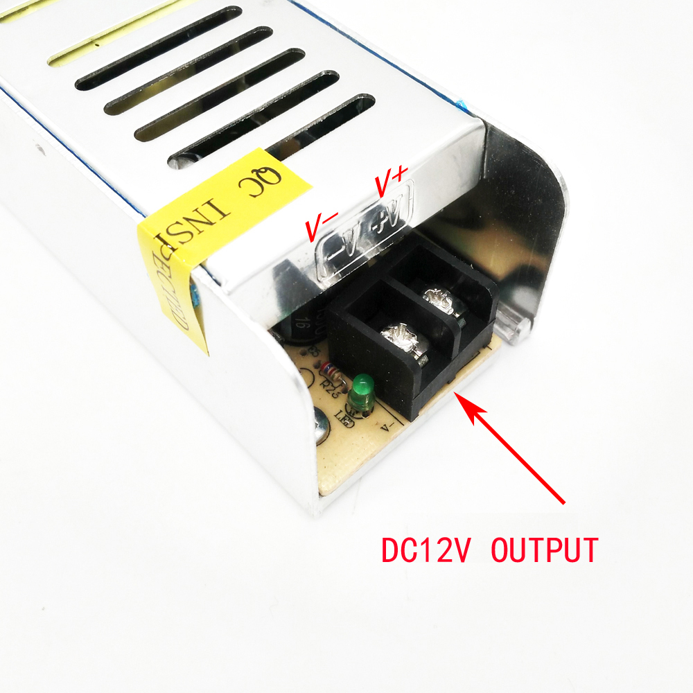 ZDM 12V 5A 60W Constant Voltage AC/DC Switching Power Supply Converter(110-220V to 12V)