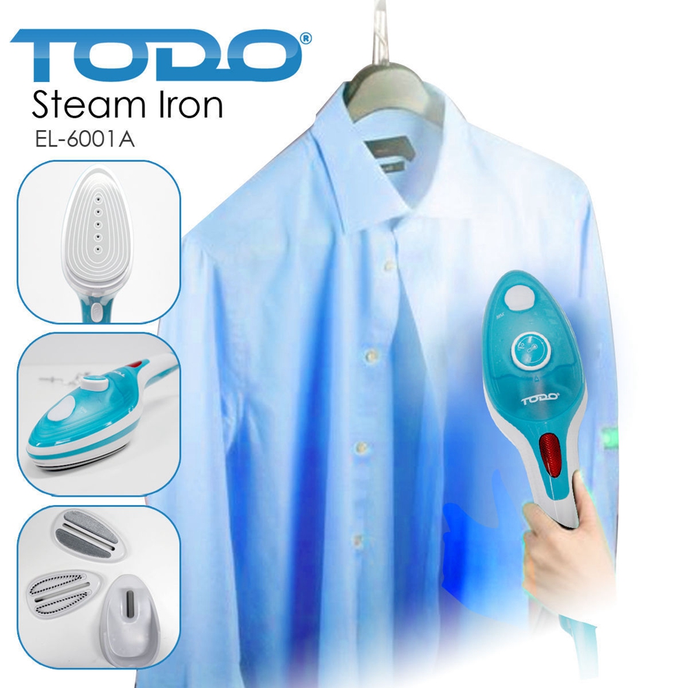TODO 1000W Steam Brush Iron Travel Handheld Portable Clothes Steamer Garment Brush