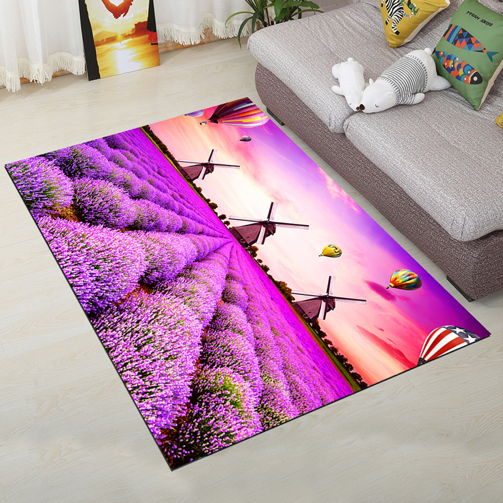 Fashion Personality Lavender Design Living Room Carpet