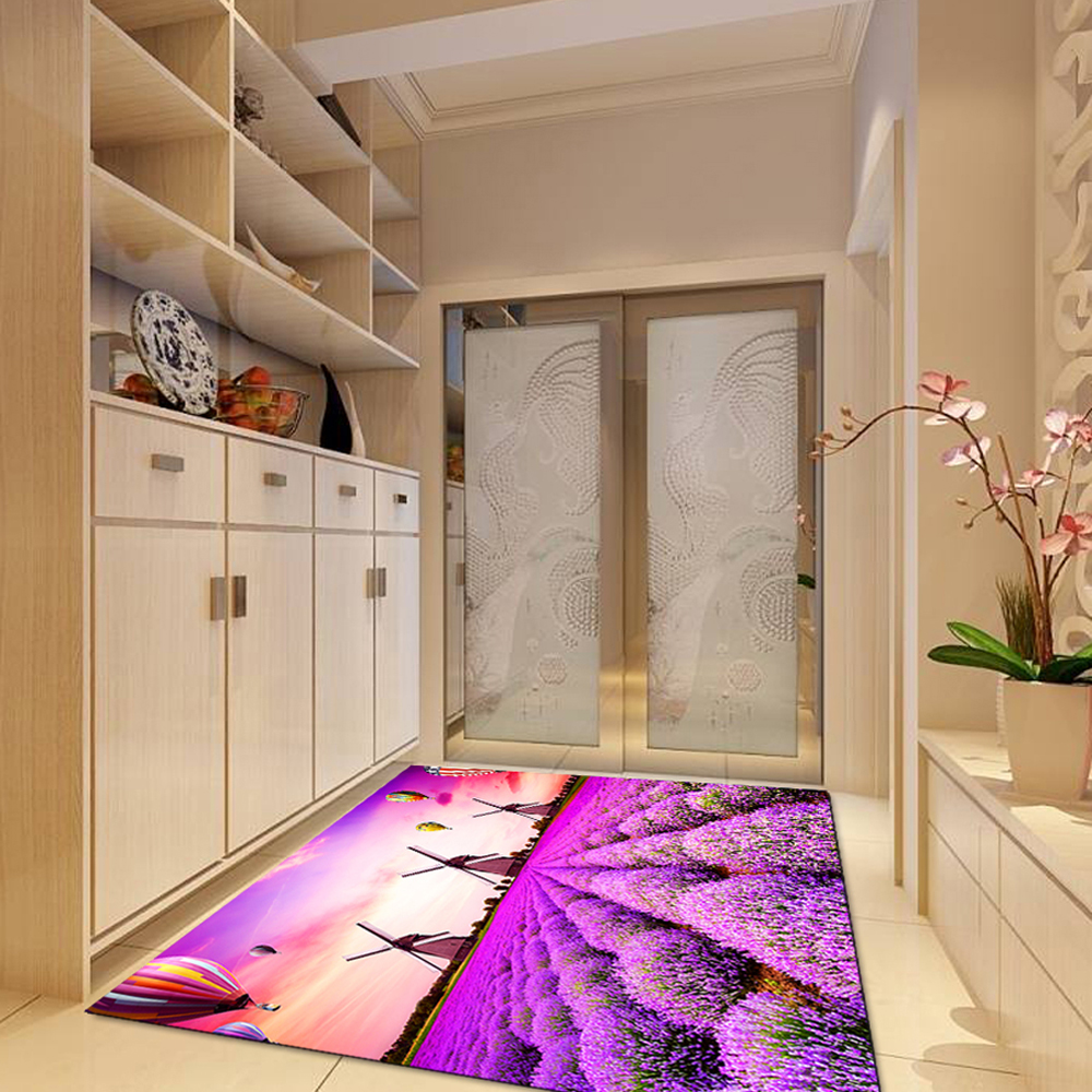 Fashion Personality Lavender Design Living Room Carpet