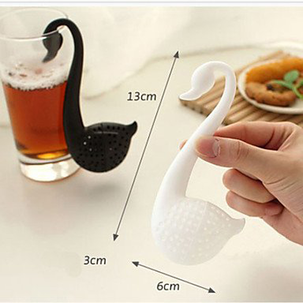 Swan Shaped Teaspoon Tea Infuser Filter Strainer