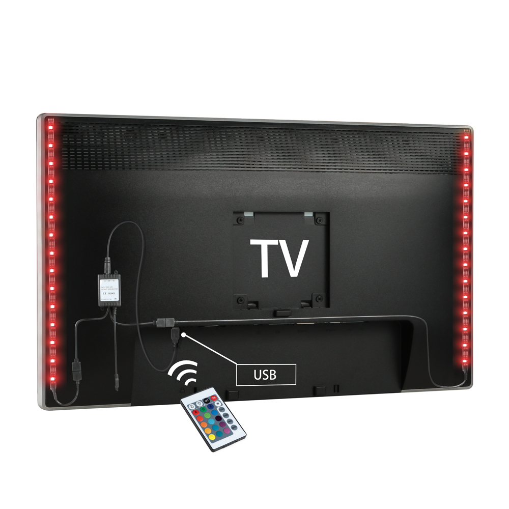 DC5V Christmas Decoration RGB LED Bias Lighting for HDTV USB Powered TV Backlighting