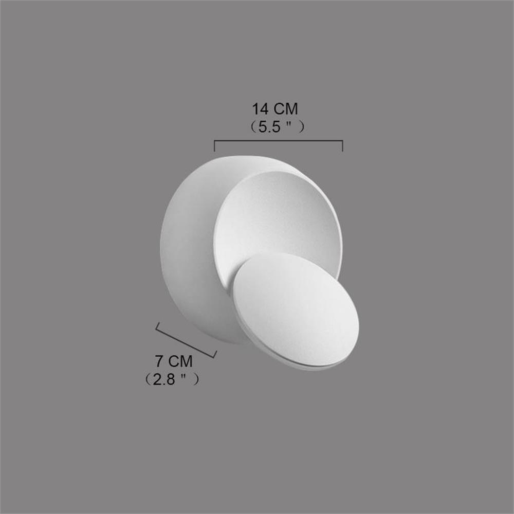 Modern Style 360 Degree Can Adjust The Wall Lamp White Aluminum for Living Dining Room Bedrooms