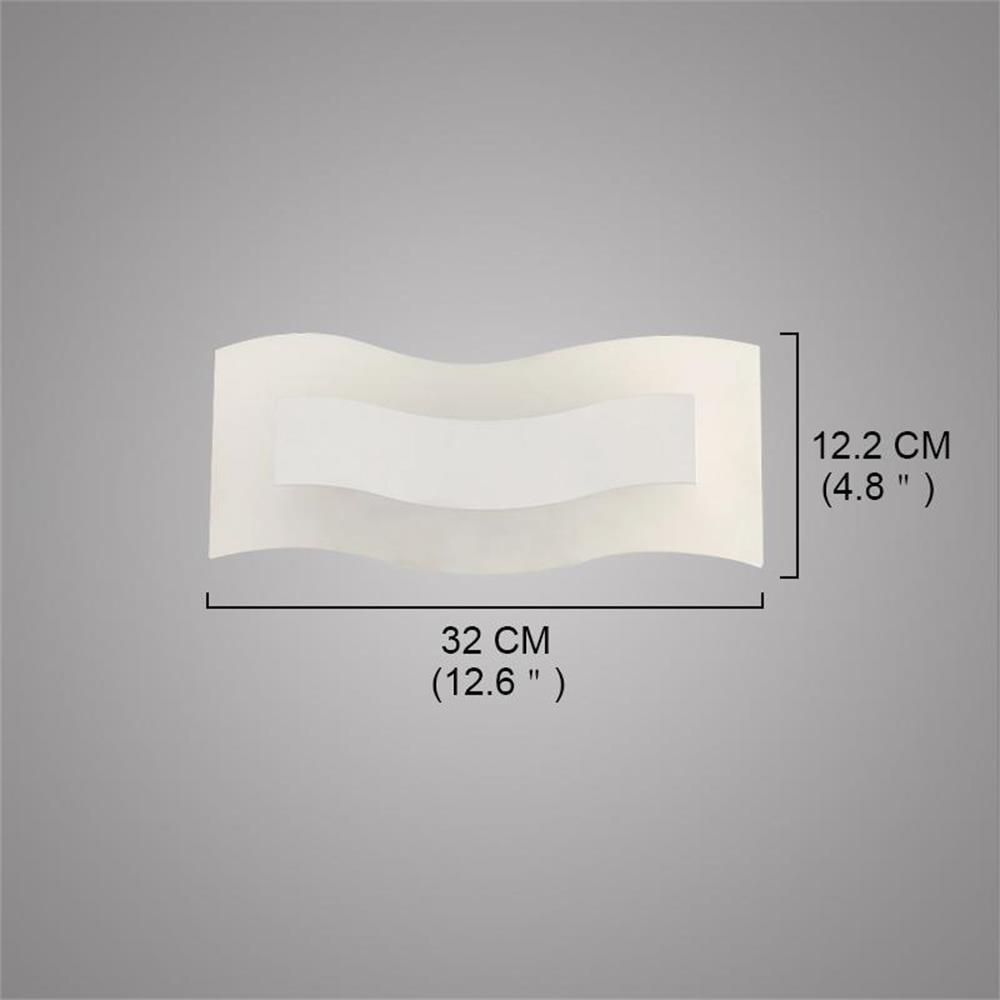 Fashion Modern LED Wall Lamp White Acrylic Home Sconce Light for Hallway Bedroom Living Bedside Lights