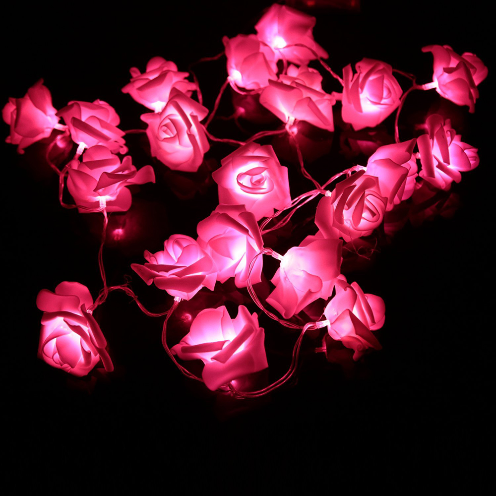 BRELONG LED Rose String Lights Holiday party Christmas decoration lights 20LED