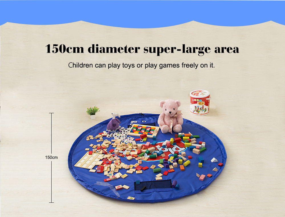 150cm Diameter Round Toy Storage Bag Beam Eco-friendly Picnic Mat