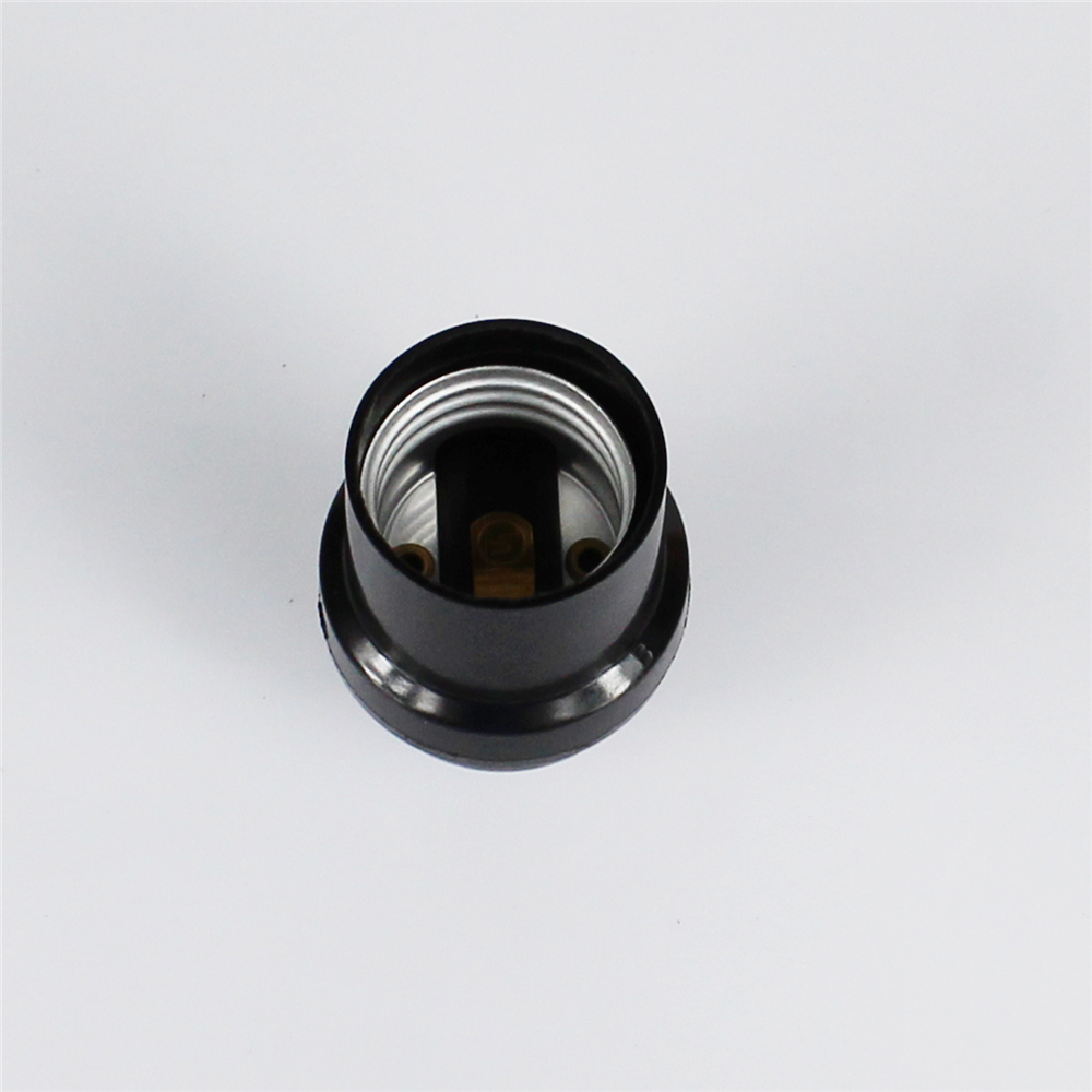 E26 Black Single screw plastic No Switch Lamp Holder