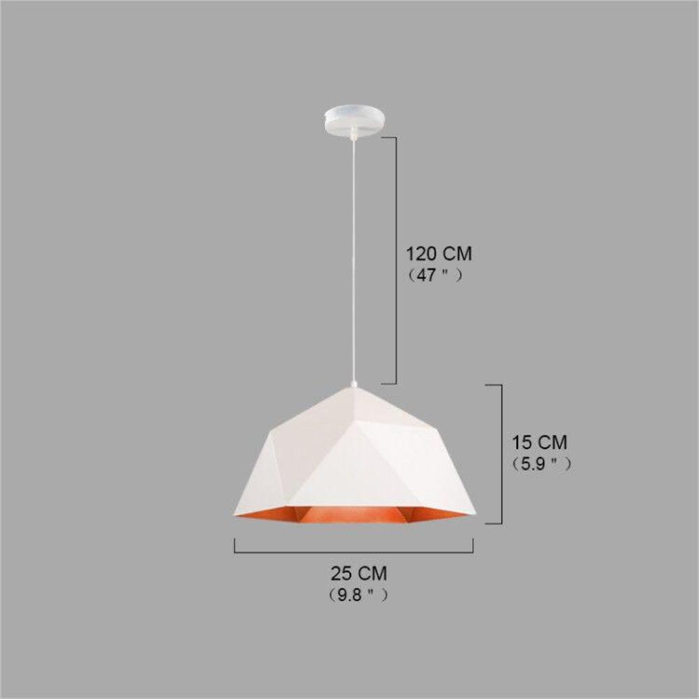 Modern Simple Style White Pendant lamp Rhombus Shape for Office Room Living Dining Room Bedrooms