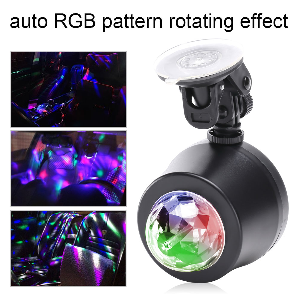 U'King ZQ-B221 Auto Rotating RGB LED Pattern Projector Lamp for Effect Lighting