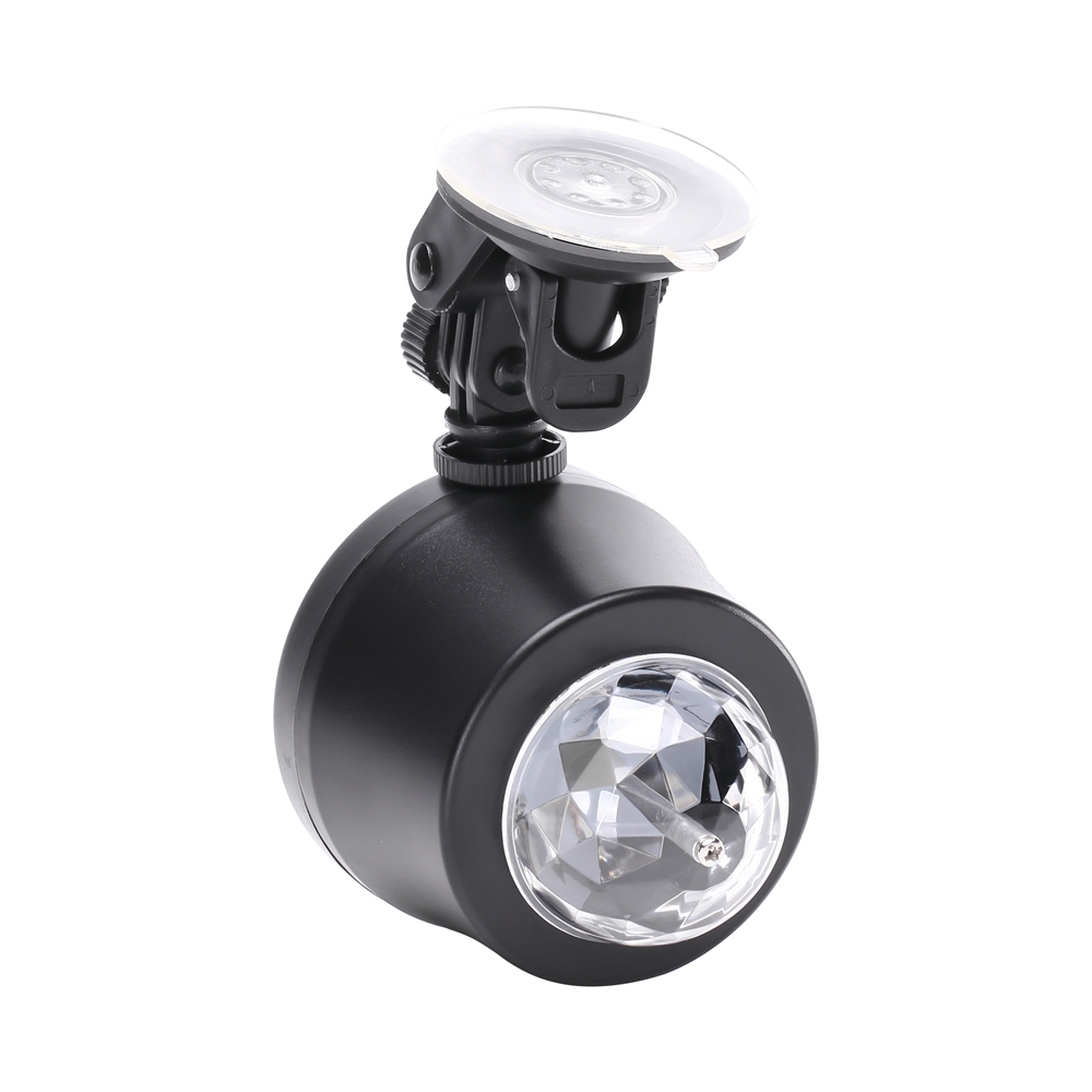 U'King ZQ-B222 Sound Active Rotating 3 Watt RGB LED Pattern Projector Lamp for Effect Lighting
