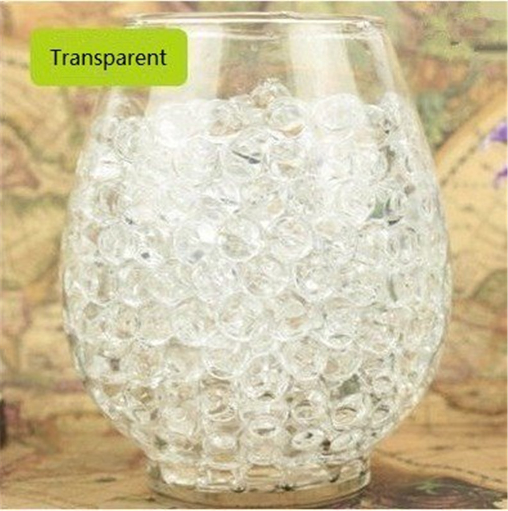 3000PCS Soft Crystal Soil Grow Hydrogel Water Gun Bullet Toy Beads Plant Flower Cultivate Mud Magic Ball Home Decor
