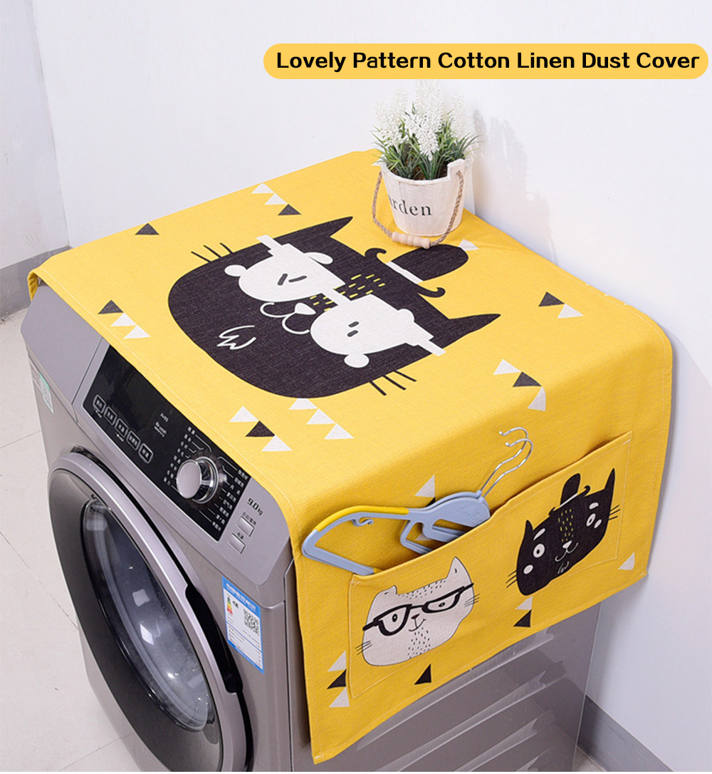 Lovely Pattern Dust Cover for Refrigerator Drum Washing Machine
