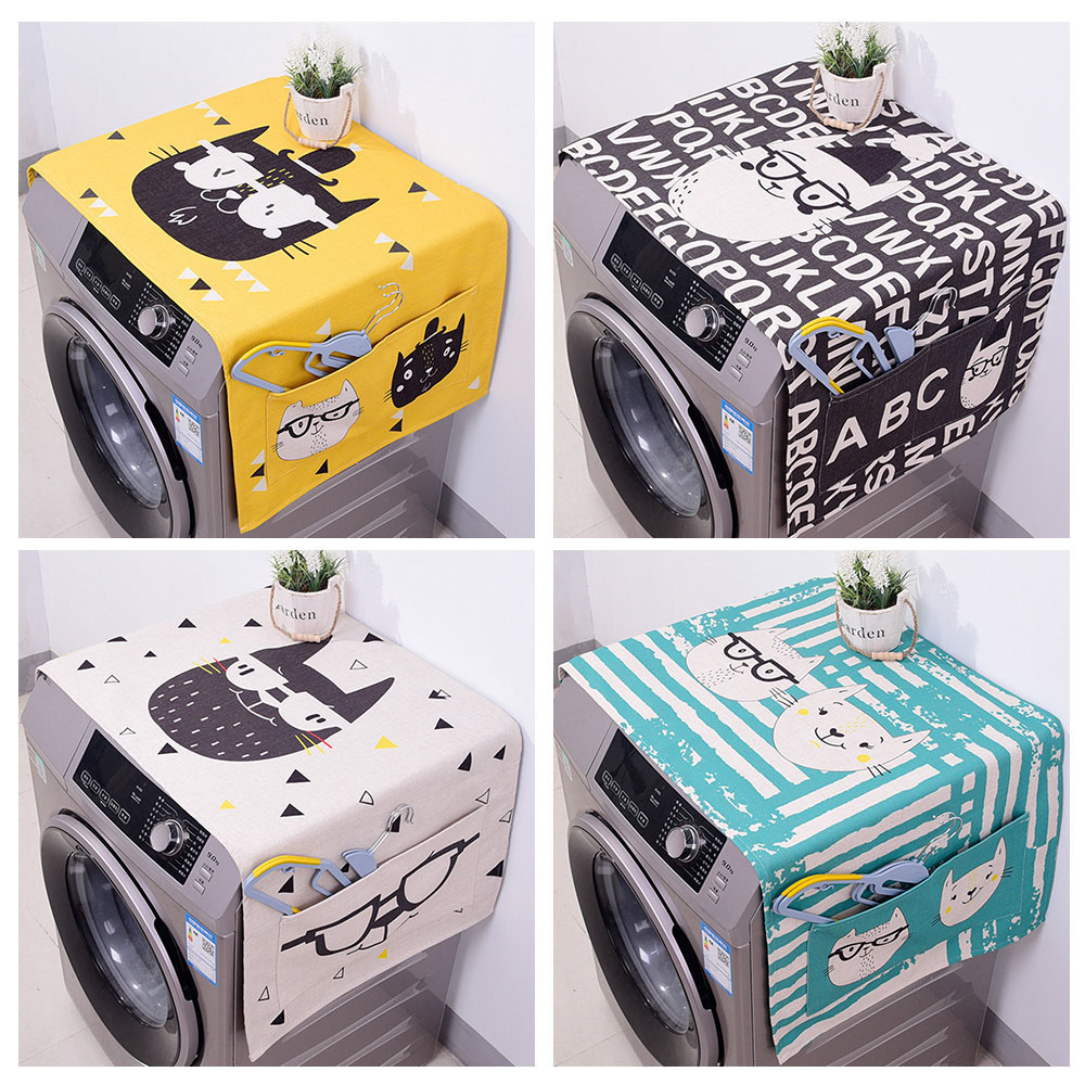 Lovely Pattern Dust Cover for Refrigerator Drum Washing Machine