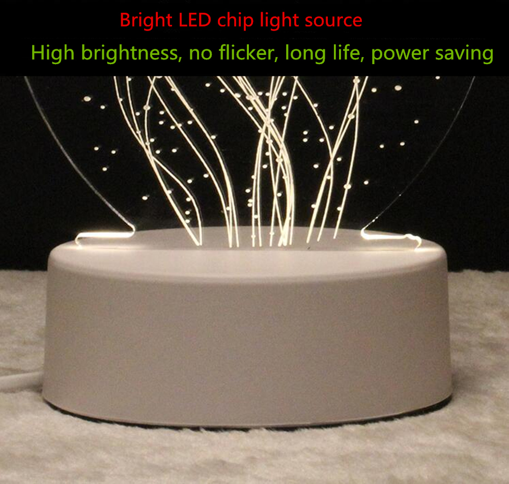 3D Creative LED Nightlight Us Plug