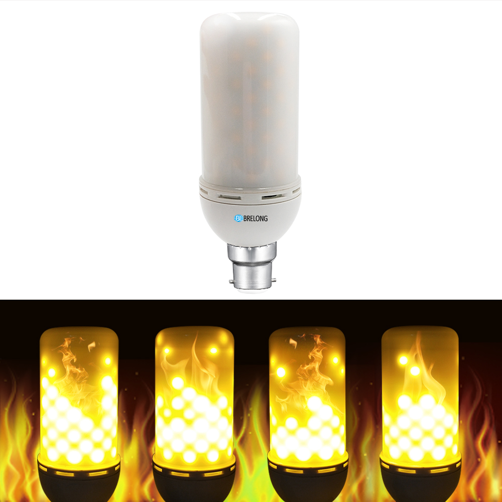BRELONG LED Flame Light Bulb Emulation Flaming Decorative Lamp - B22