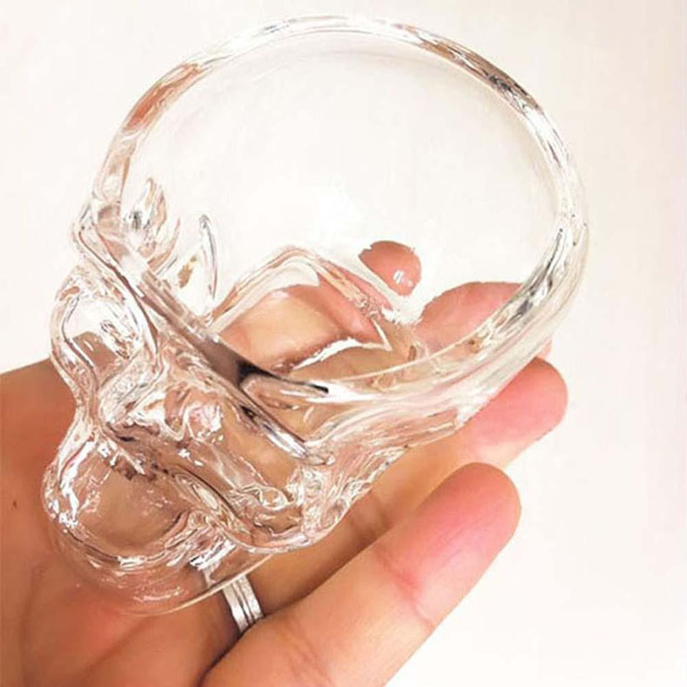 Crystal Skull Head Shot Glass Cup Vodka Whiskey Gin Bar Home Party