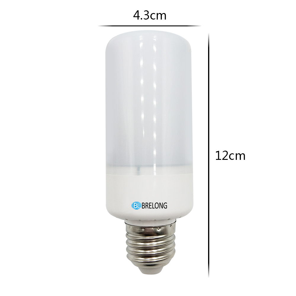 BRELONG LED Flame Light Bulb Emulation Flaming Decorative Lamp - E27