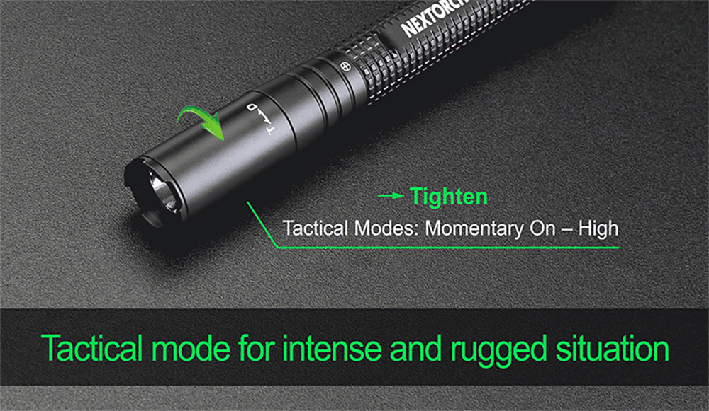 NEXTORCH K3T High Ouput Tactical Penlight with Dual Mode TACTICAL AND DUTY MODES