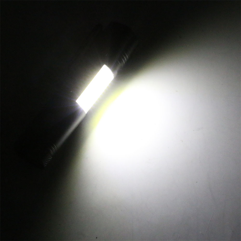 HKV Mini XPE COB LED Portable Flashlight Work Light Waterproof 4 Modes Lamp Pen Torch Light use