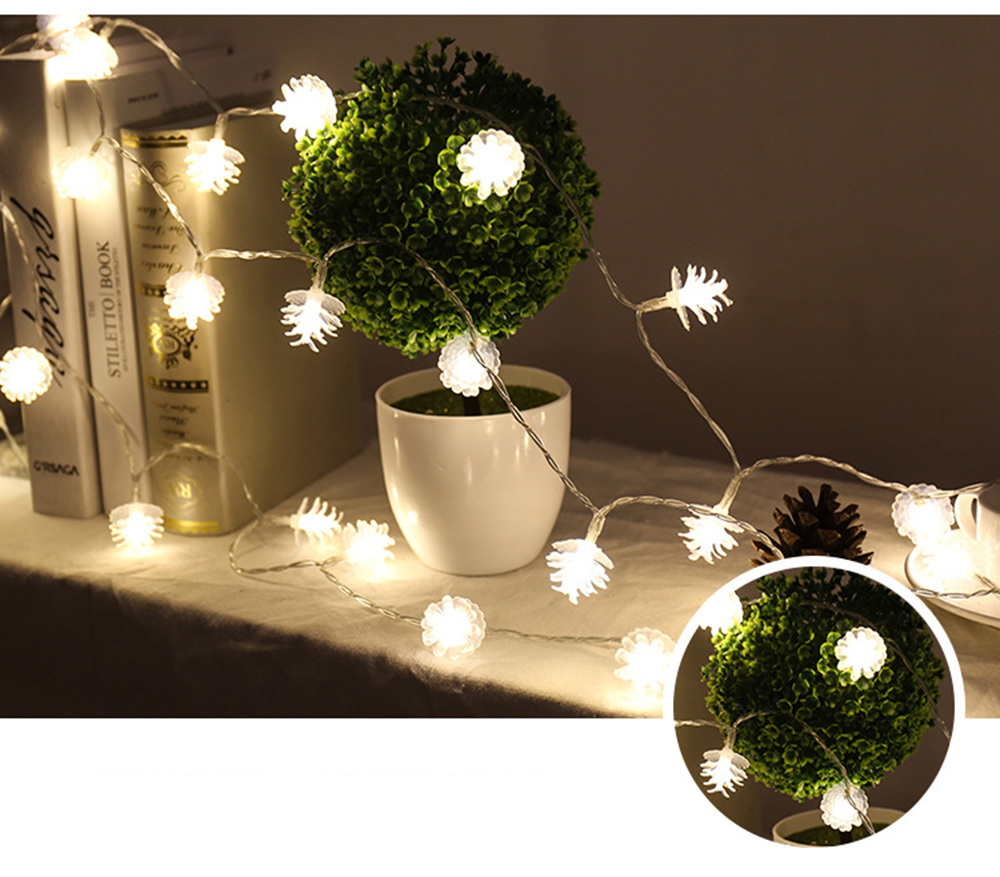 BRELONG LED Pine Cone Light String Decorative Romantic Lights 10LED