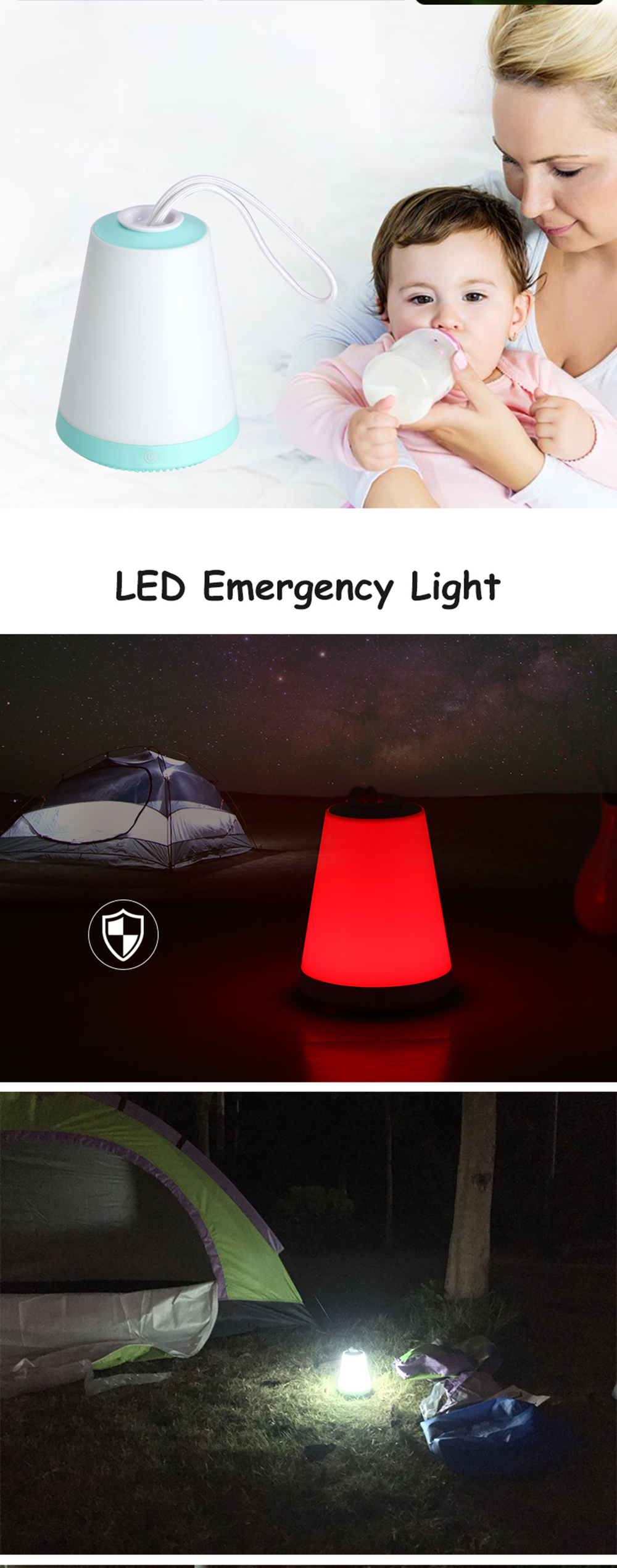 New LED Rechargeable Mini Night Emergency Magnetic Light