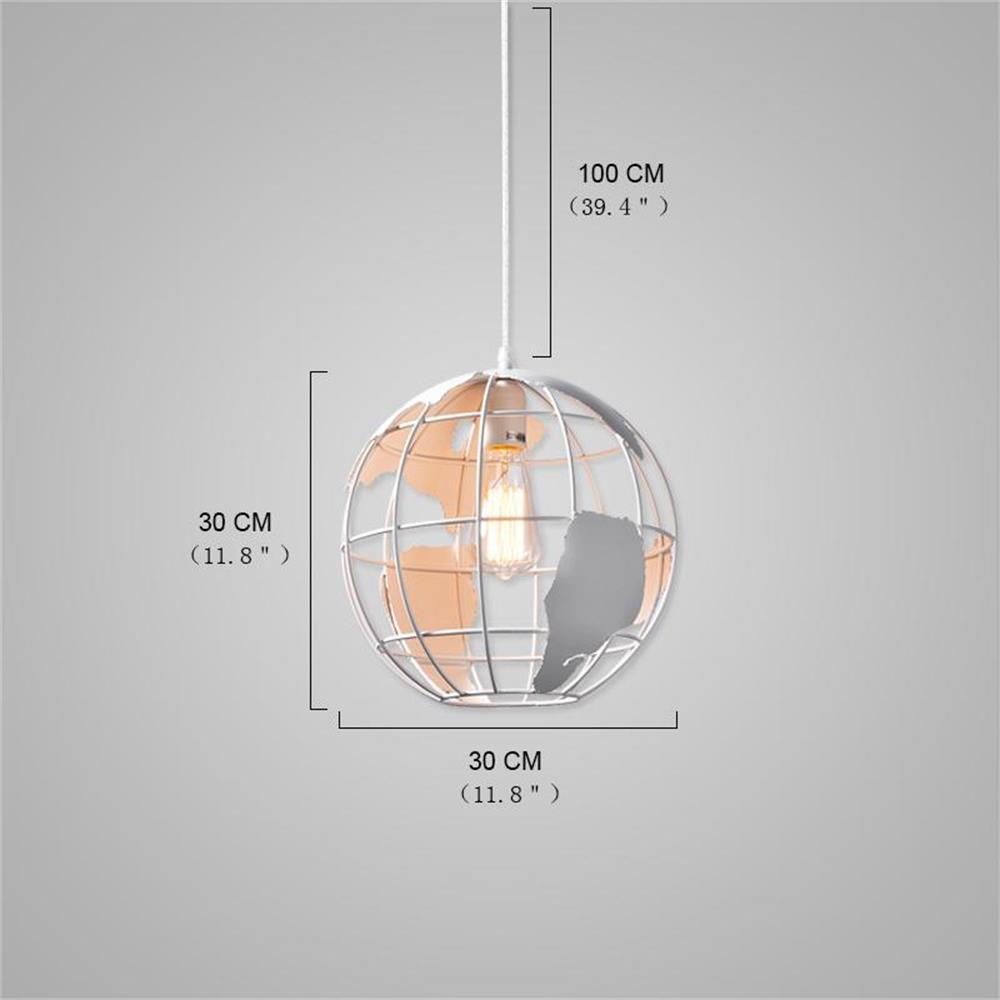 Modern Country Style Pendant lamp Globe Shape for Office Room Living Dining Room Bedrooms