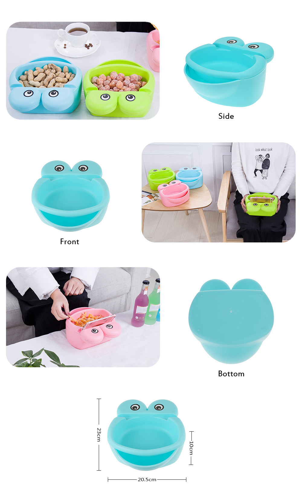 Frog Style Double Layer Dry Fruit Storage Box