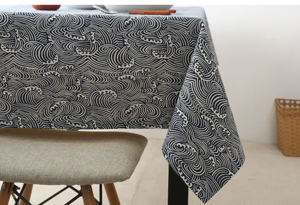 Optional Extra Thick Cotton Linen Tablecloth
