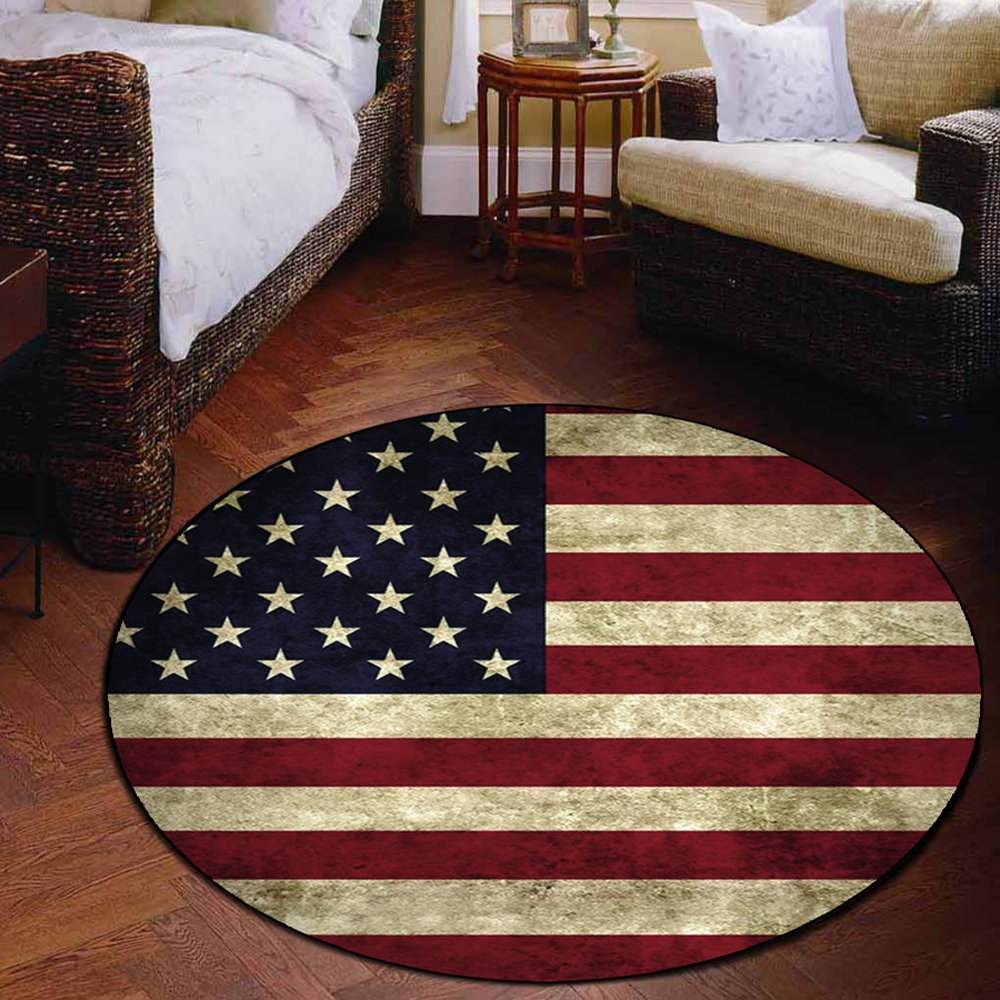 Home Floor Mat European Style National Flag Pattern Antiskid Mat