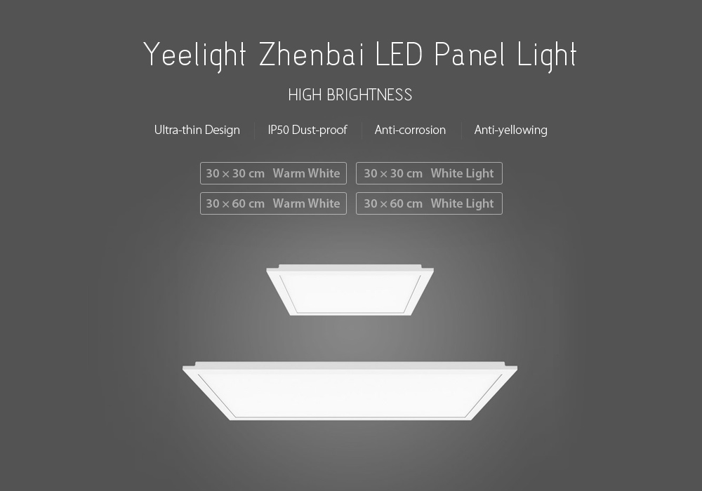 YEELIGHT Ultra Thin Dustproof LED Panel Light