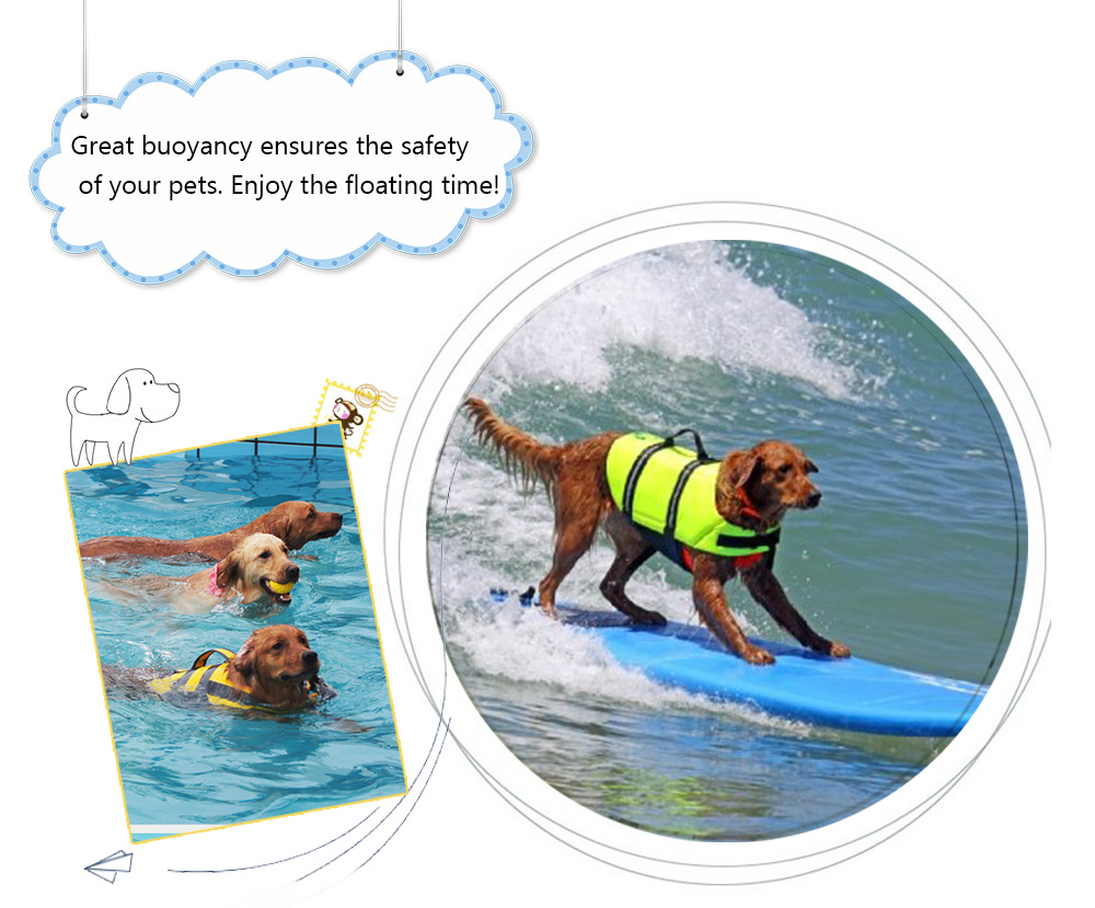 Fashion Practical Dog Safety Swim Clothes