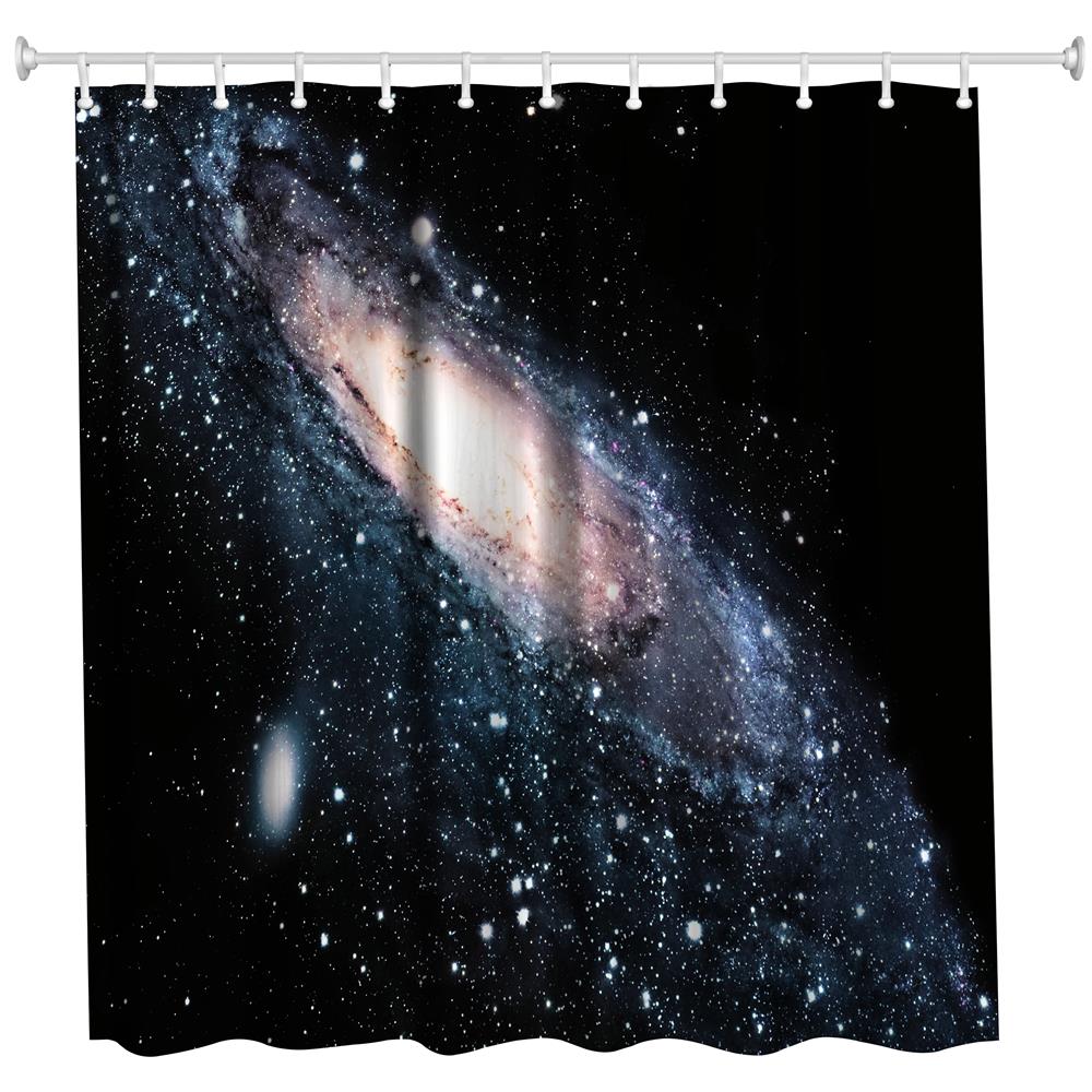 Dotted Polyester Shower Curtain Bathroom High Definition 3D Printing Water-Proof