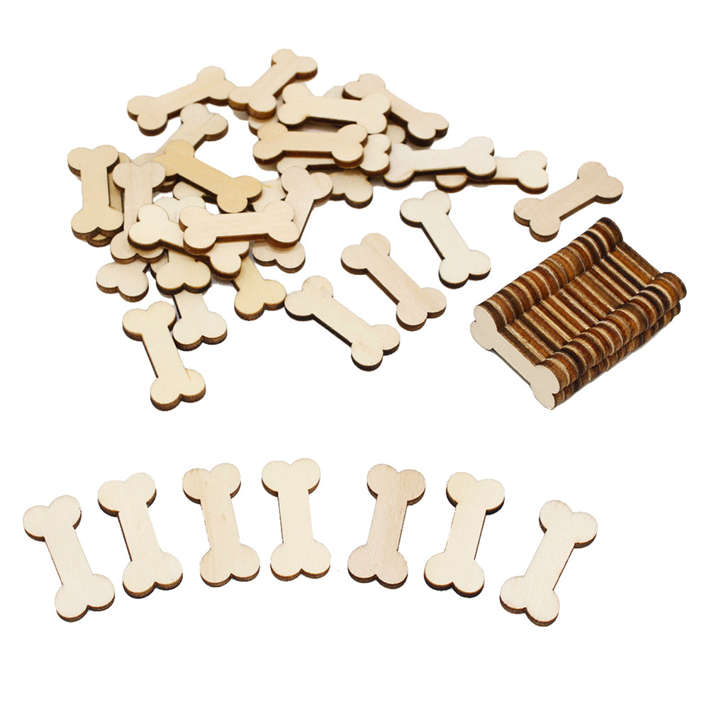 141003 Wood Bone Modeling Handmade DIY Accessories Creative Photo Album Handmade Piece (50 Installed)