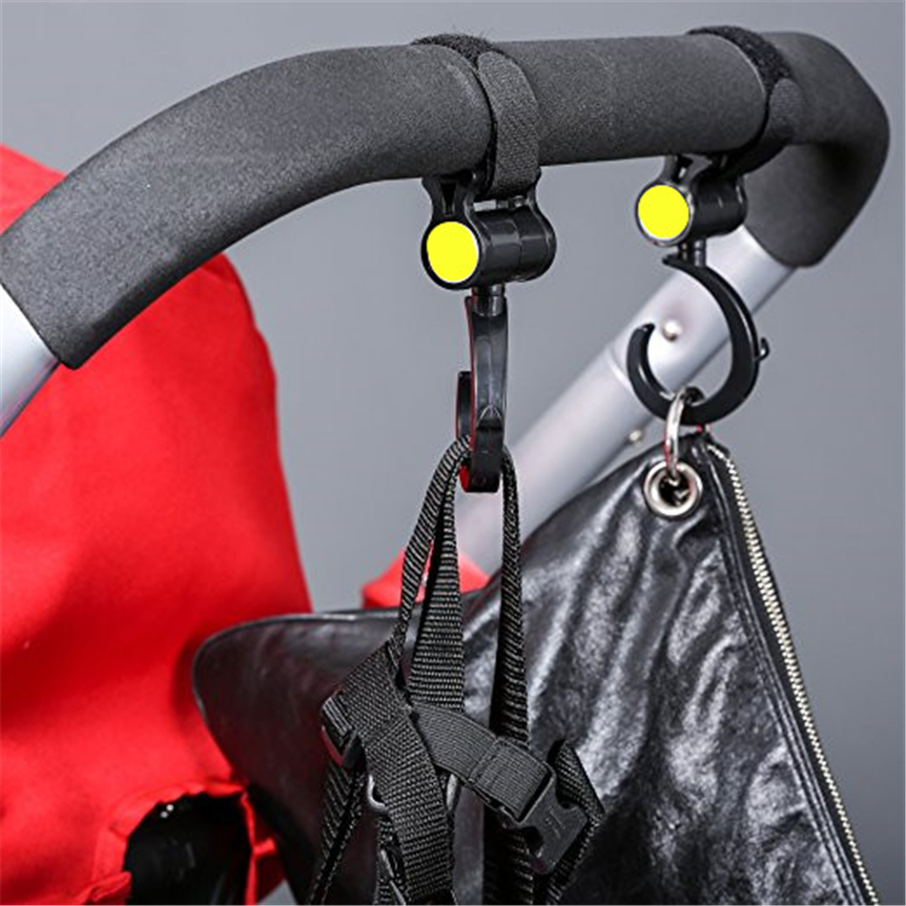 Stroller Hook 2 Pack of Multi Purpose Hooks Great Accessory for Mommy when Jogging Walking or Shopping