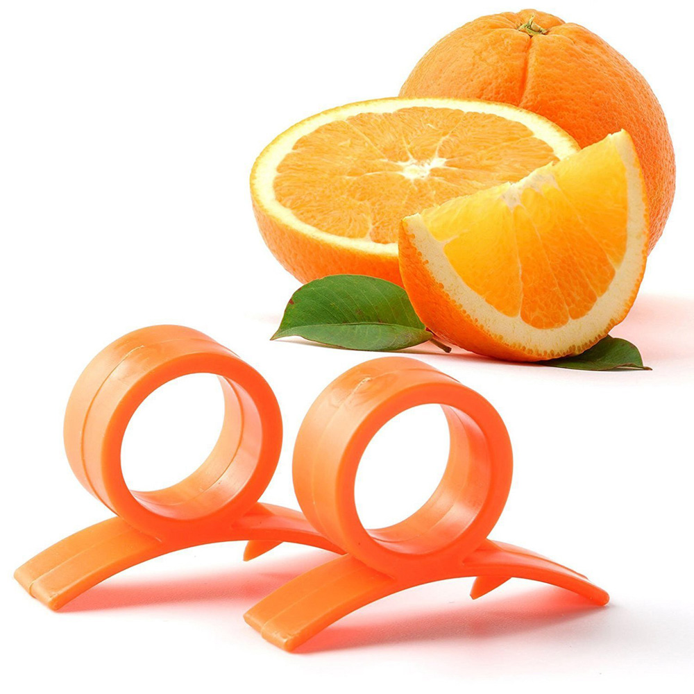 Fruit Orange Lemon Opener Peeler Zester Citrus Fruit Skin Remover Finger Type Set of 10 PCS
