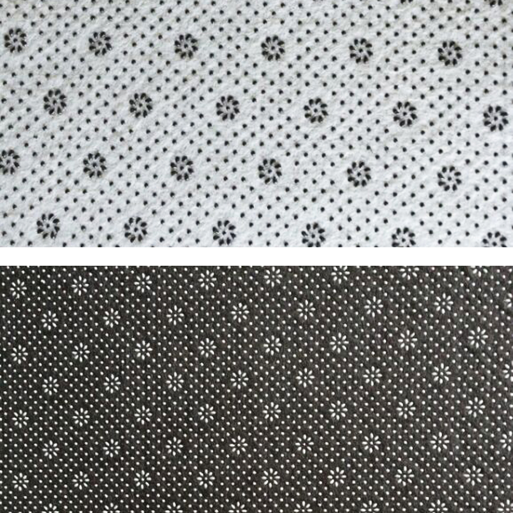 Home Floor Mat Cartoon Lovely Pattern Oval Shaped Antiskid Soft Mat