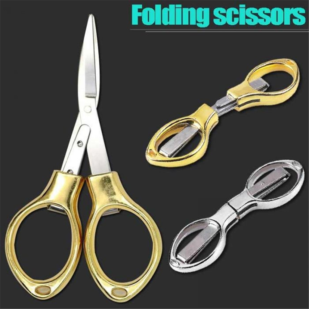 Stainless Steel Folding Scissors Retractable