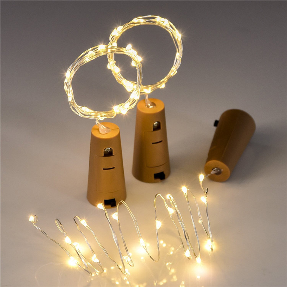 BRELONG 10LED Wine Stopper Brass Lights Decorative Light String