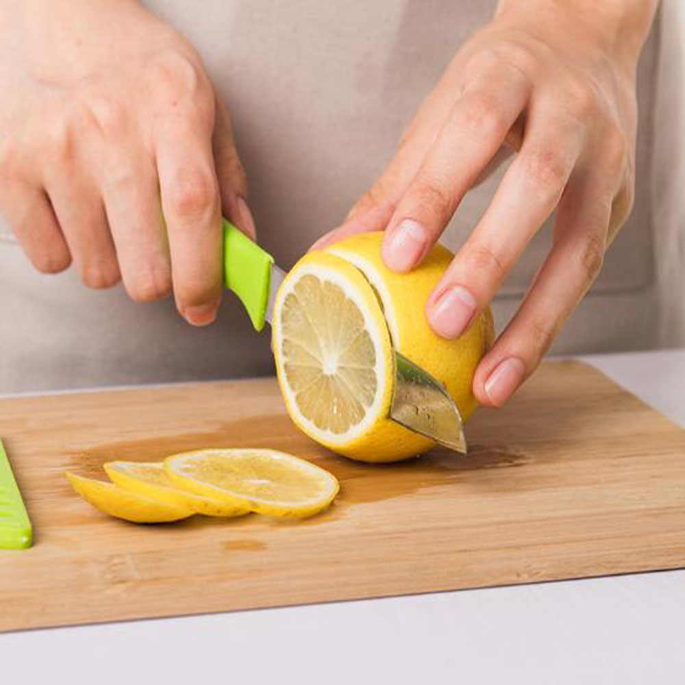 3 Piece Set Fruit Cutter Corer Slicer Divider Fruit Peeler and Fruit Paring Knife