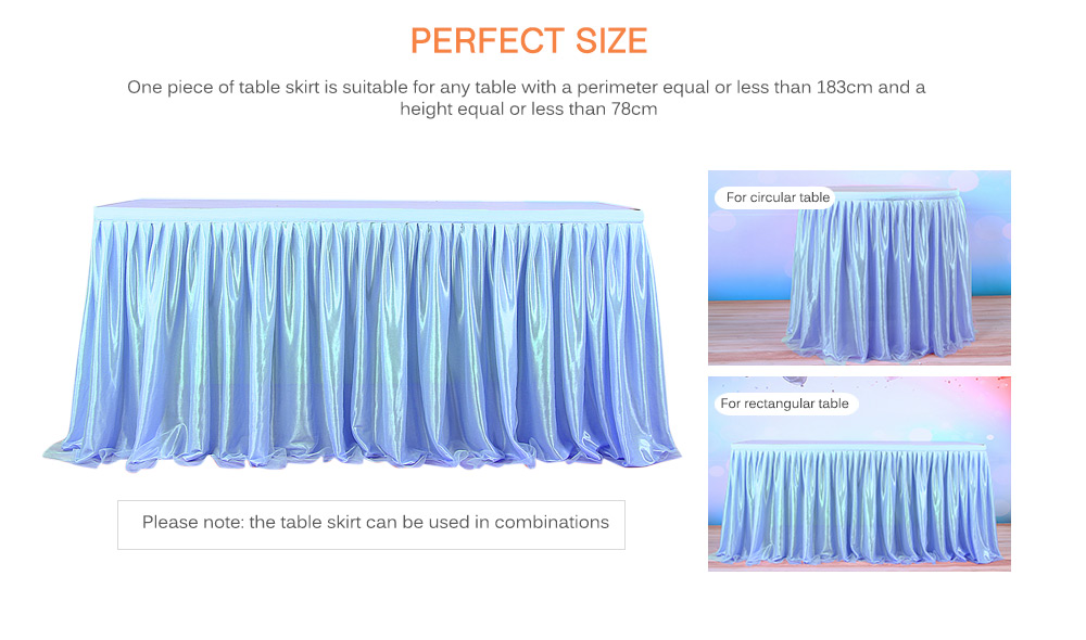 Tulle Table Skirt Tablecloth for Party Wedding Home Decoration