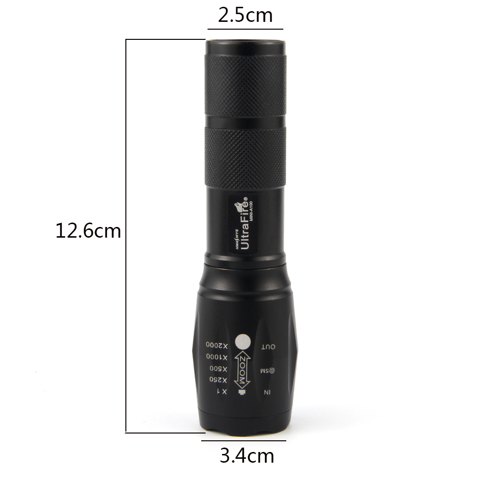 UltraFire MINI - A100 XM-L2 800LM 5-Position Retractable Light Flashlight