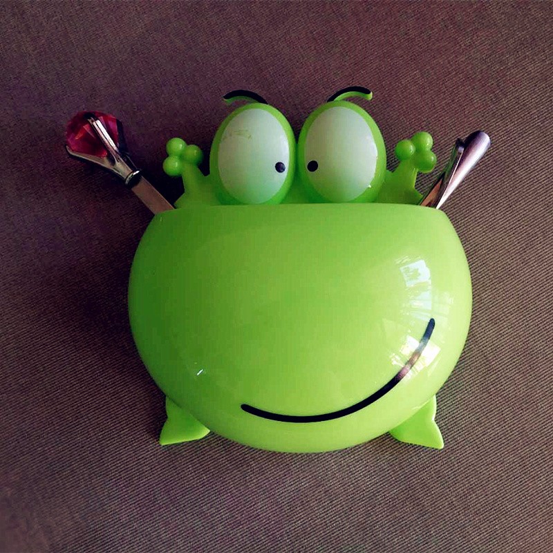 Cartoon Frog Toothbrush Holder