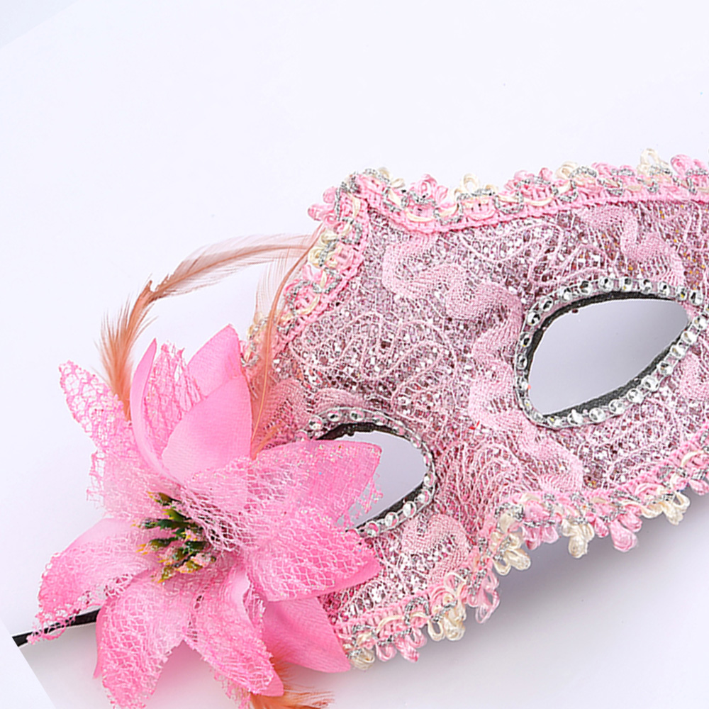 Hot Sexy Lady Masquerade Party Rose Flower Face Mask Beautiful Princess Flowers