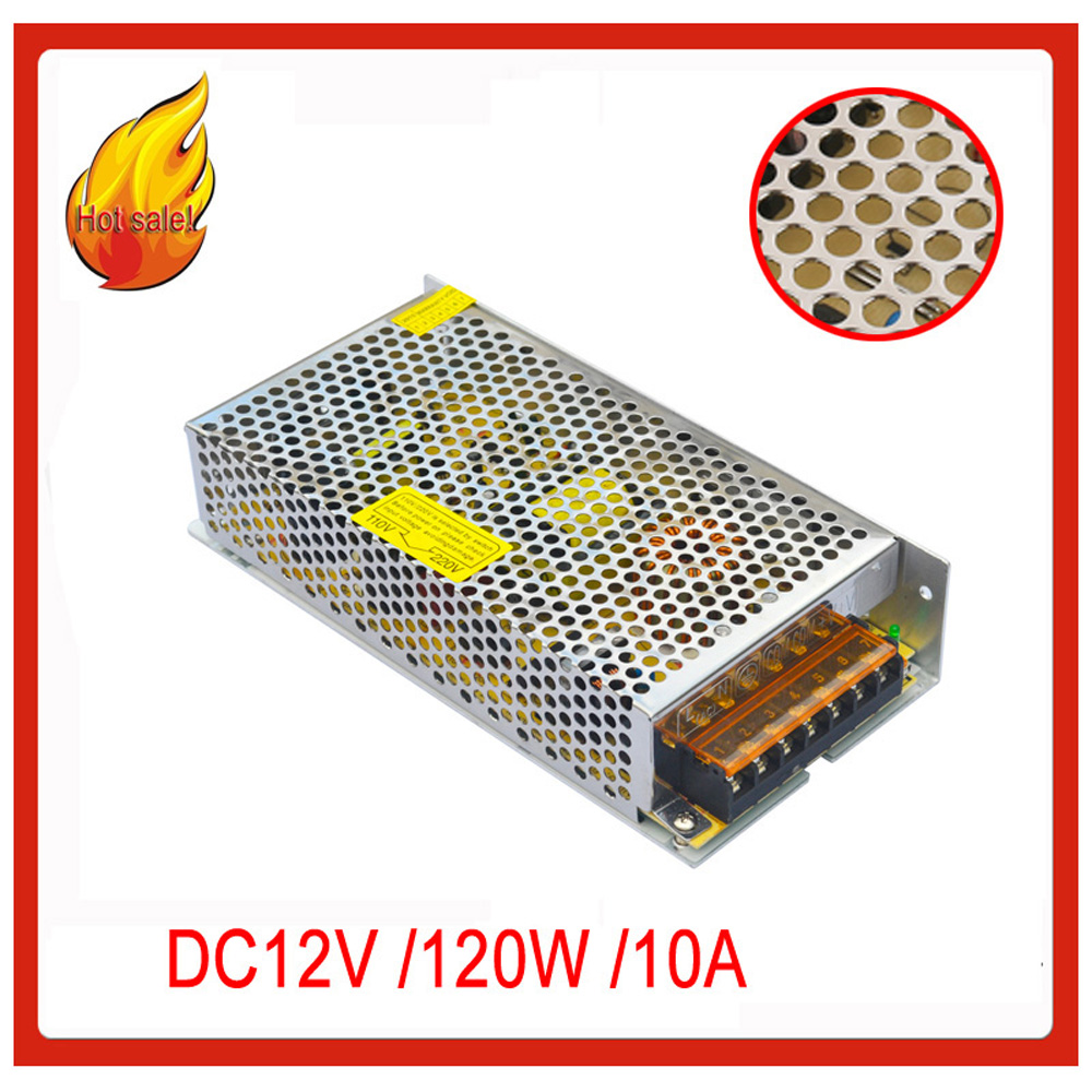 JIAWEN 10A 120W Switching Power Supply Driver for LED Strip AC 110 / 220V Input to DC 12V